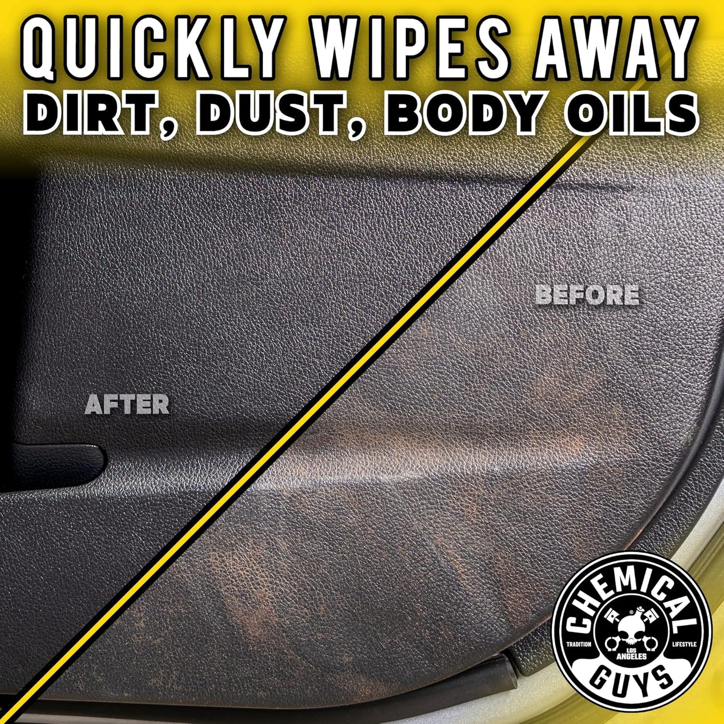 Chemical Guys InnerClean Interior Quick Detailer Cleaner and Protectant for Dashboards Door Panels Seats Trim and Surfaces Non Greasy Interior Car Cleaning Spray and Interior Detailer Spray 16 oz