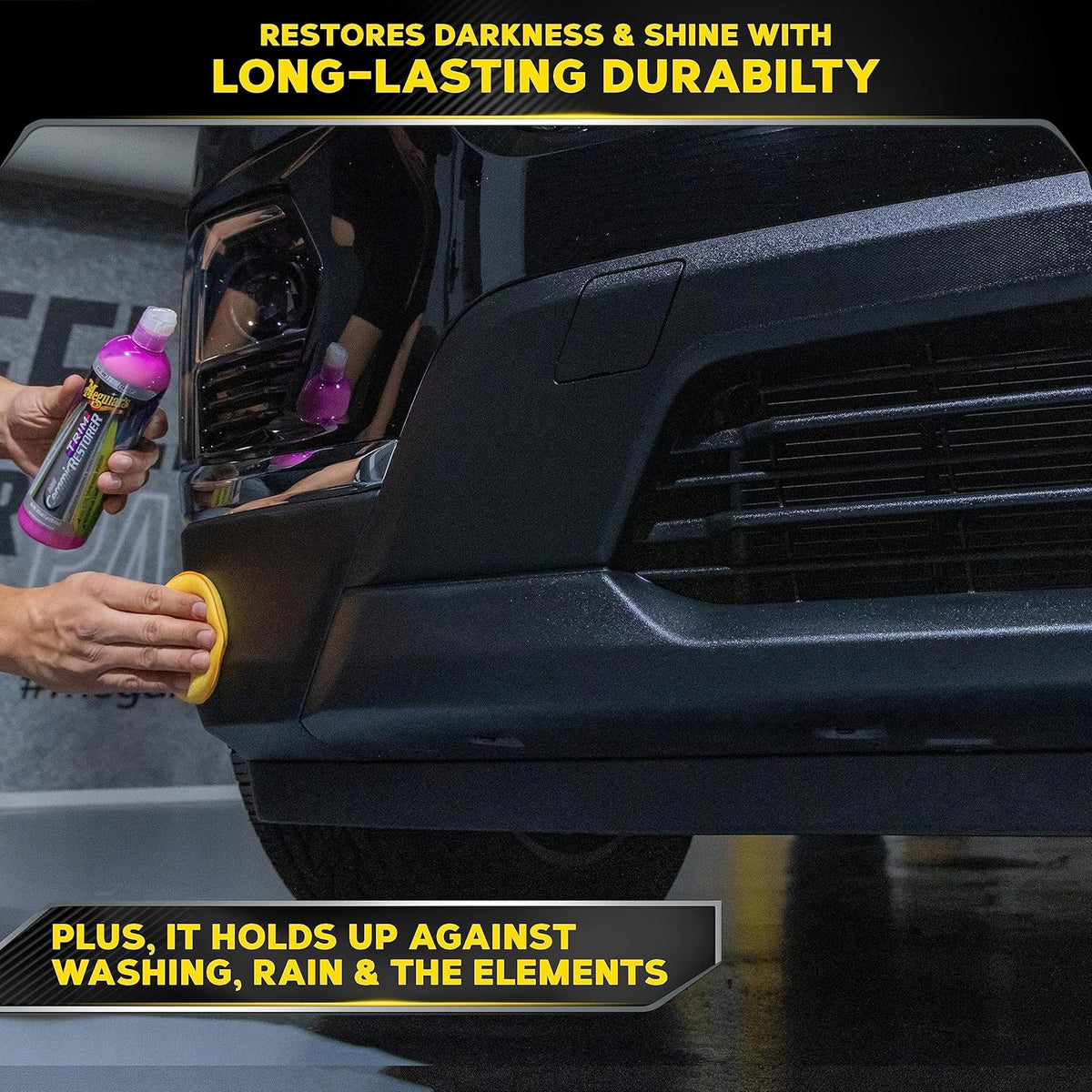 Meguiar's Hybrid Ceramic Trim Restorer, Car Trim Restorer For Diy Drivers And Detailers, Restores & Protects Faded Exterior Plastic, Vinyl & Rubber On Cars, Suvs & Trucks