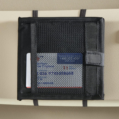 High Road Car Registration and Insurance Card Holder for Sun Visor, Glove Box or Console with 2 Clear Hidden Car Document Pockets