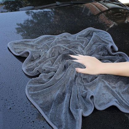 JOYMOOP Microfiber Towels for Cars, 2 Pack 35.4" x 23.6" Car Drying Towel, Dark Gray Reusable Car Towel, Quick Drying Car Microfiber Cleaning Cloth for RVs, SUVs, Trucks