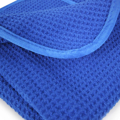 Chemical Guys Waffle Weave Gray Matter Microfiber Drying Towel - 25" x 36", Premium Blend Microfiber Towel with Soft-Banded Edging for Scratch-Free Car Drying, Ultra Absorbent