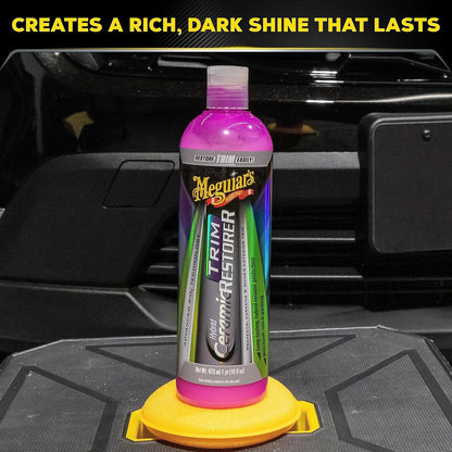 Meguiar's Hybrid Ceramic Trim Restorer, Car Trim Restorer For Diy Drivers And Detailers, Restores & Protects Faded Exterior Plastic, Vinyl & Rubber On Cars, Suvs & Trucks