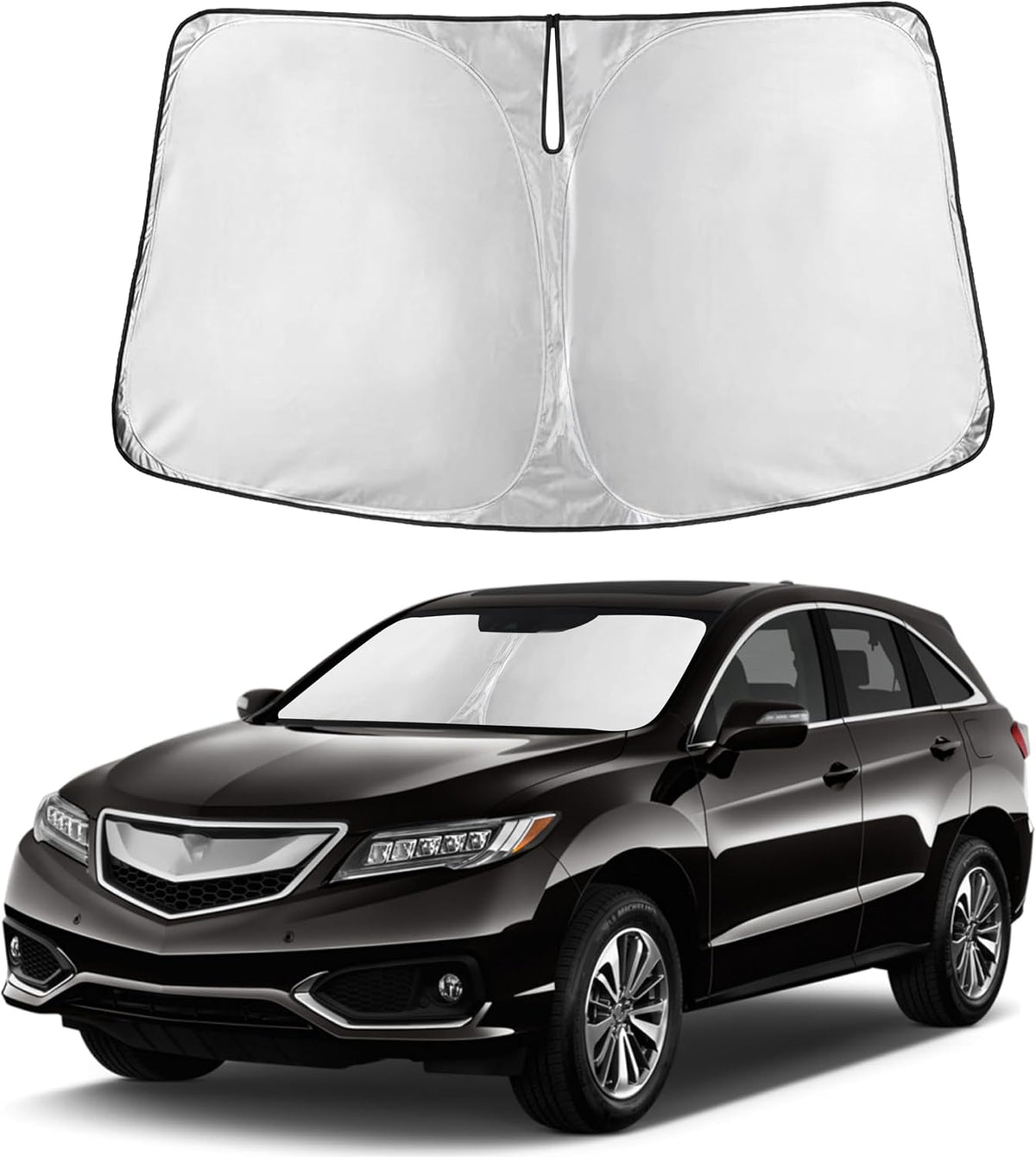 Windshield Sun Shade, Foldable Car Window Shades, 280T Visor Shade - Colors C
