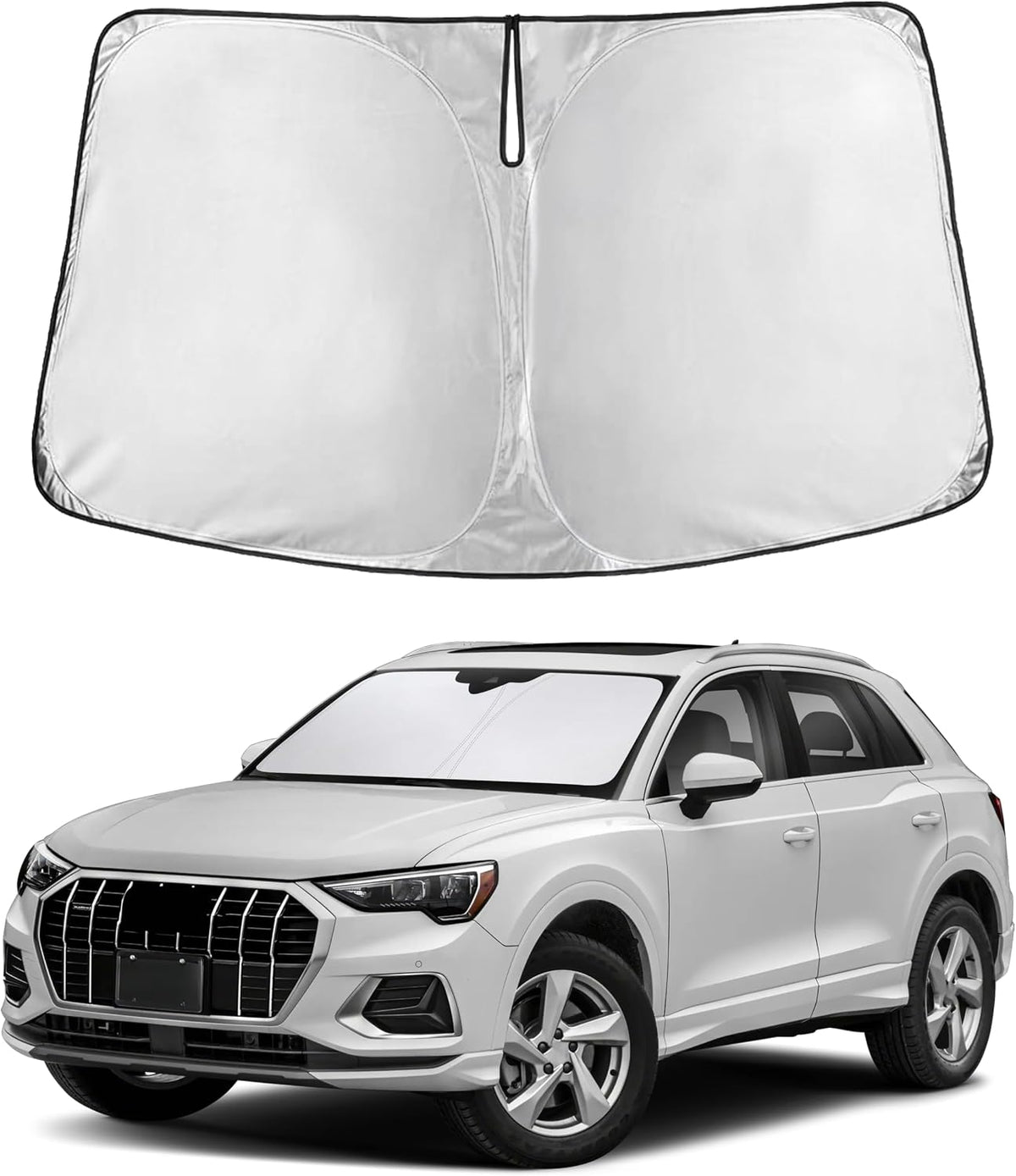 Windshield Sun Shade, Foldable Car Window Shades, 280T Visor Shade - Colors C