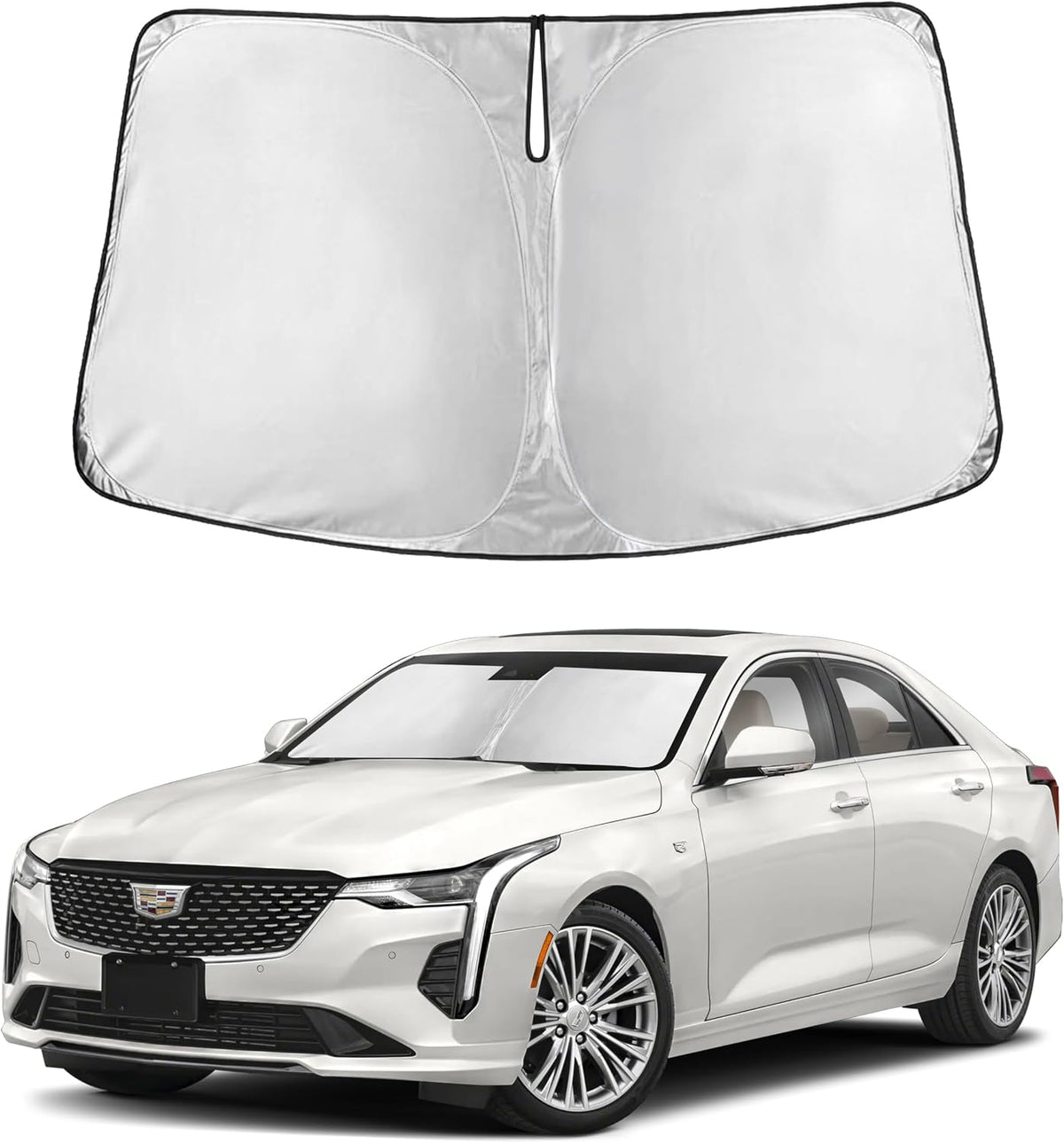 Windshield Sun Shade, Foldable Car Window Shades, 280T Visor Shade - Colors C