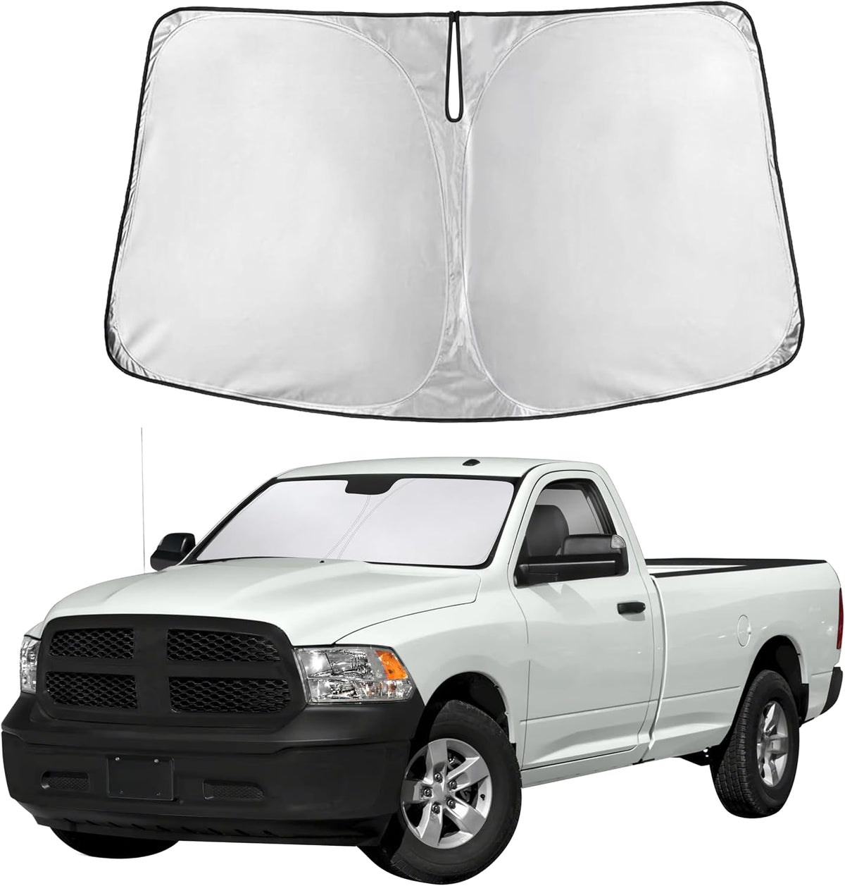 Windshield Sun Shade, Foldable Car Window Shades, 280T Visor Shade - Colors C