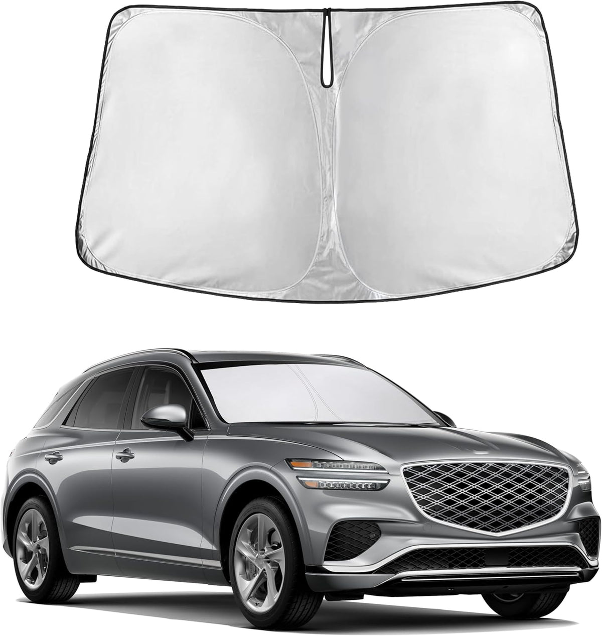 Windshield Sun Shade, Foldable Car Window Shades, 280T Visor Shade - Colors C