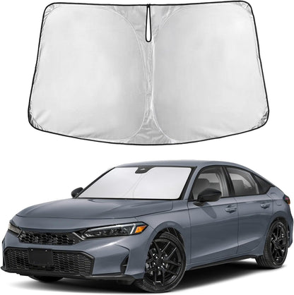 Windshield Sun Shade, Foldable Car Window Shades, 280T Visor Shade - Colors C
