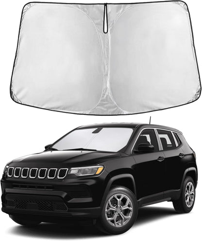 Windshield Sun Shade, Foldable Car Window Shades, 280T Visor Shade - Colors C