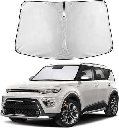 Windshield Sun Shade, Foldable Car Window Shades, 280T Visor Shade - Colors C