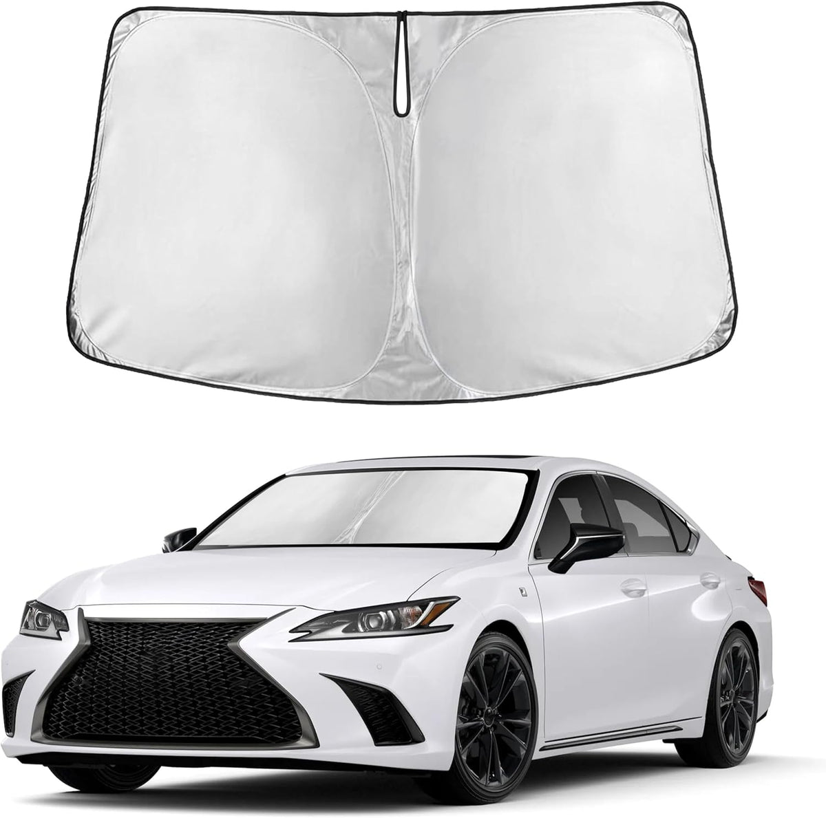 Windshield Sun Shade, Foldable Car Window Shades, 280T Visor Shade - Colors C