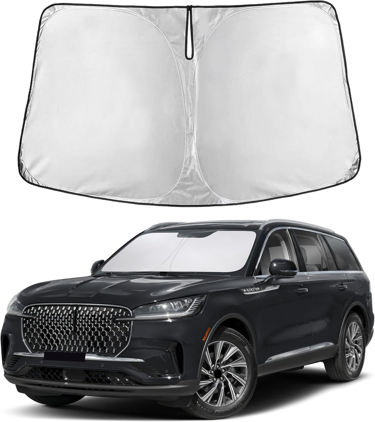 Windshield Sun Shade, Foldable Car Window Shades, 280T Visor Shade - Colors C
