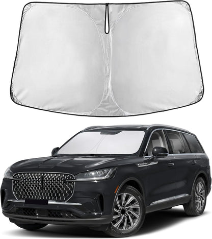 Windshield Sun Shade, Foldable Car Window Shades, 280T Visor Shade - Colors C