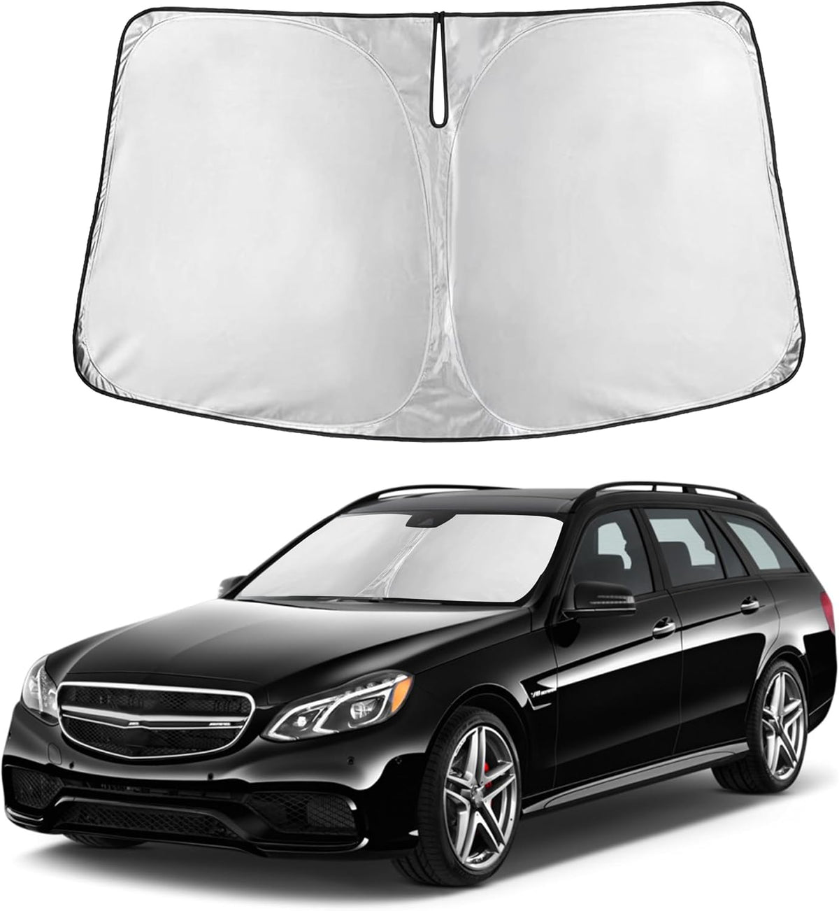Windshield Sun Shade, Foldable Car Window Shades, 280T Visor Shade - Colors C