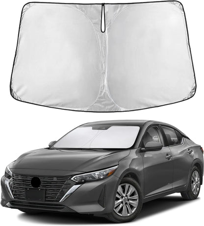 Windshield Sun Shade, Foldable Car Window Shades, 280T Visor Shade - Colors C