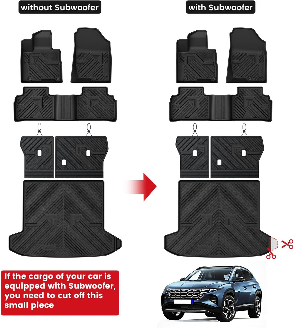 Floor Mats for Hyundai Sonata 2020-2026 / Kia K5 2021-2025 - Colors B