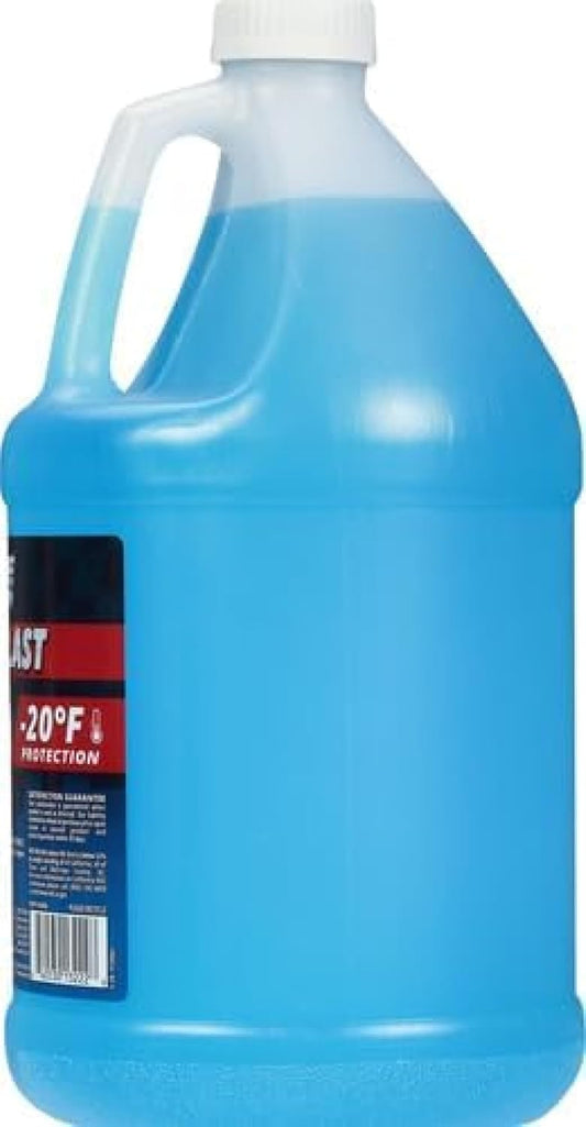 (6 Gallons) - Power Blast Windshield Washer Fluid, -20°F Protection, Blue, 1 Gallon Jug, Ready to Use (6 GALLONS, Blue Power Blast -20°F)