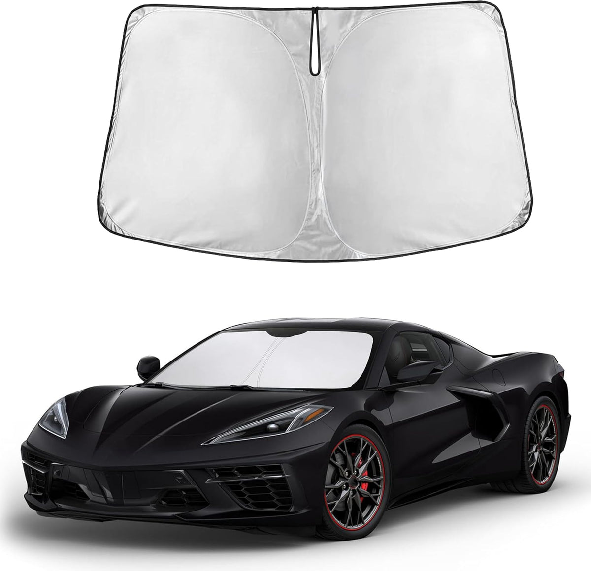 Windshield Sun Shade, Foldable Car Window Shades, 280T Visor Shade - Colors D