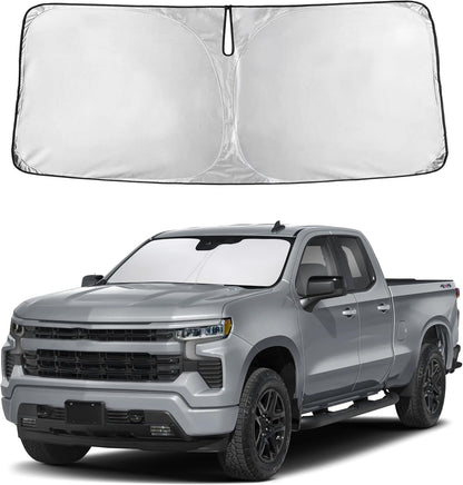 Windshield Sun Shade, Foldable Car Window Shades, 280T Visor Shade - Colors D