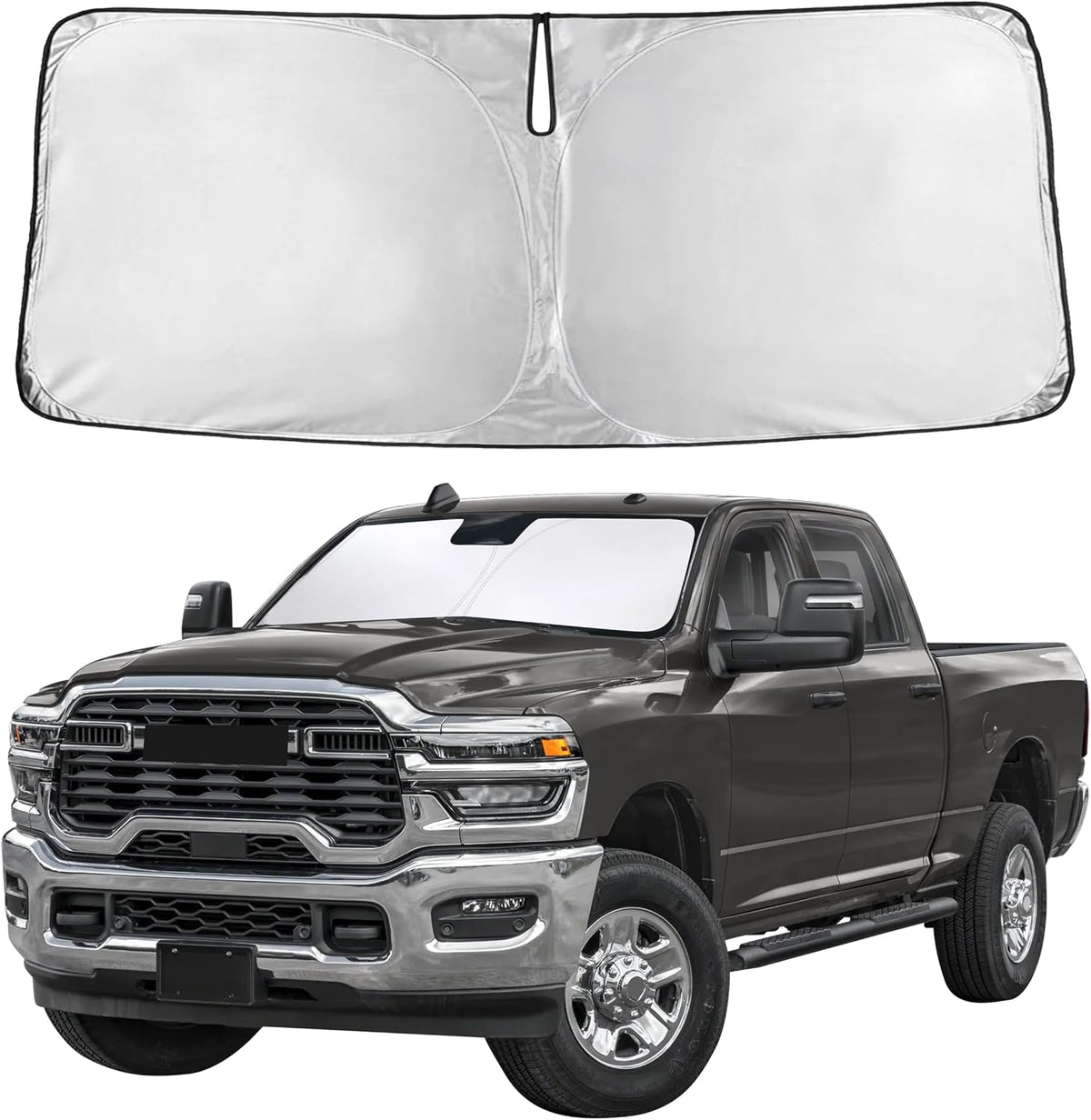 Windshield Sun Shade, Foldable Car Window Shades, 280T Visor Shade - Colors D