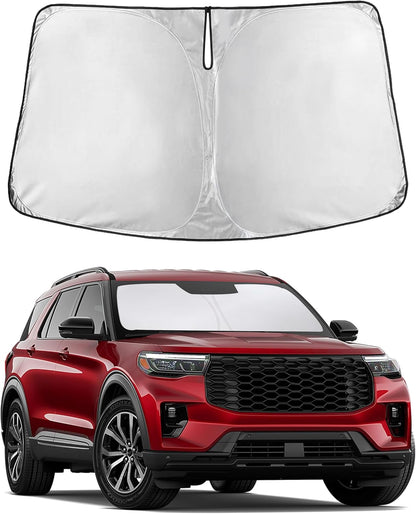 Windshield Sun Shade, Foldable Car Window Shades, 280T Visor Shade - Colors D
