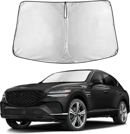 Windshield Sun Shade, Foldable Car Window Shades, 280T Visor Shade - Colors D