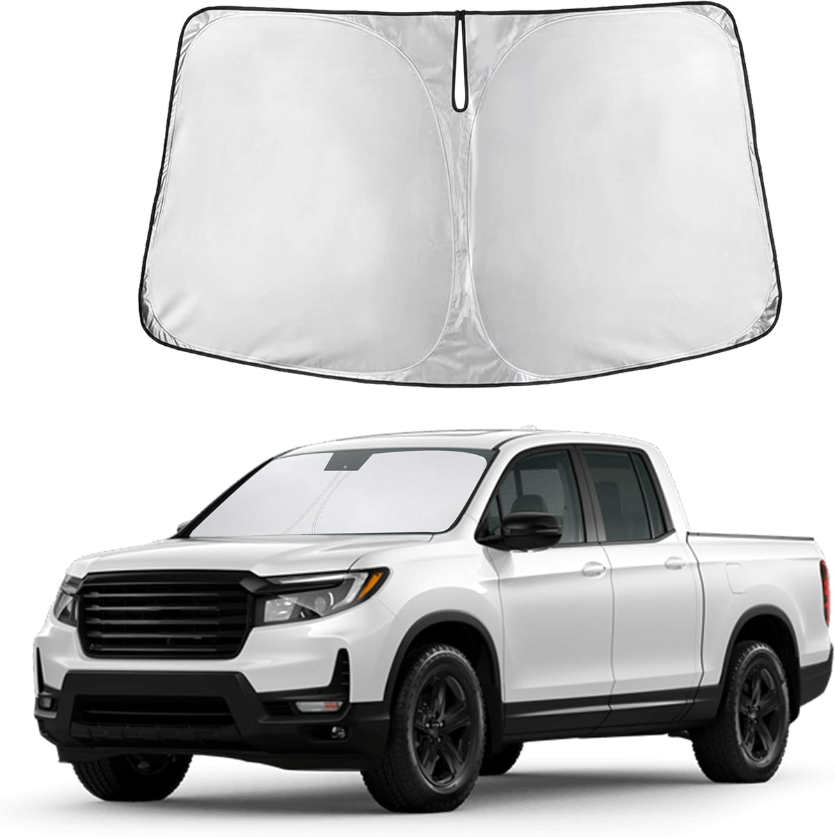 Windshield Sun Shade, Foldable Car Window Shades, 280T Visor Shade - Colors D