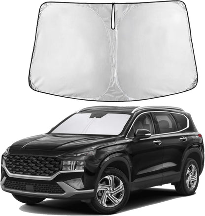 Windshield Sun Shade, Foldable Car Window Shades, 280T Visor Shade - Colors D