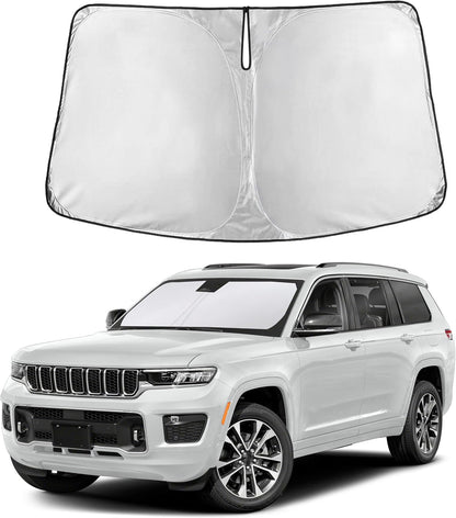 Windshield Sun Shade, Foldable Car Window Shades, 280T Visor Shade - Colors D