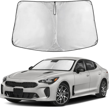 Windshield Sun Shade, Foldable Car Window Shades, 280T Visor Shade - Colors D