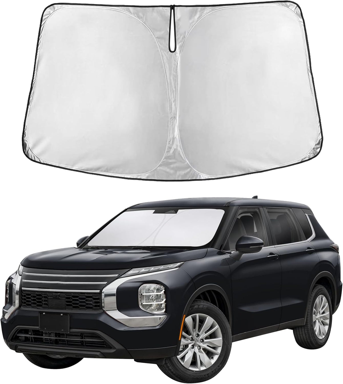Windshield Sun Shade, Foldable Car Window Shades, 280T Visor Shade - Colors D