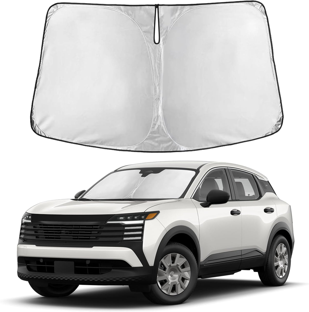 Windshield Sun Shade, Foldable Car Window Shades, 280T Visor Shade - Colors D