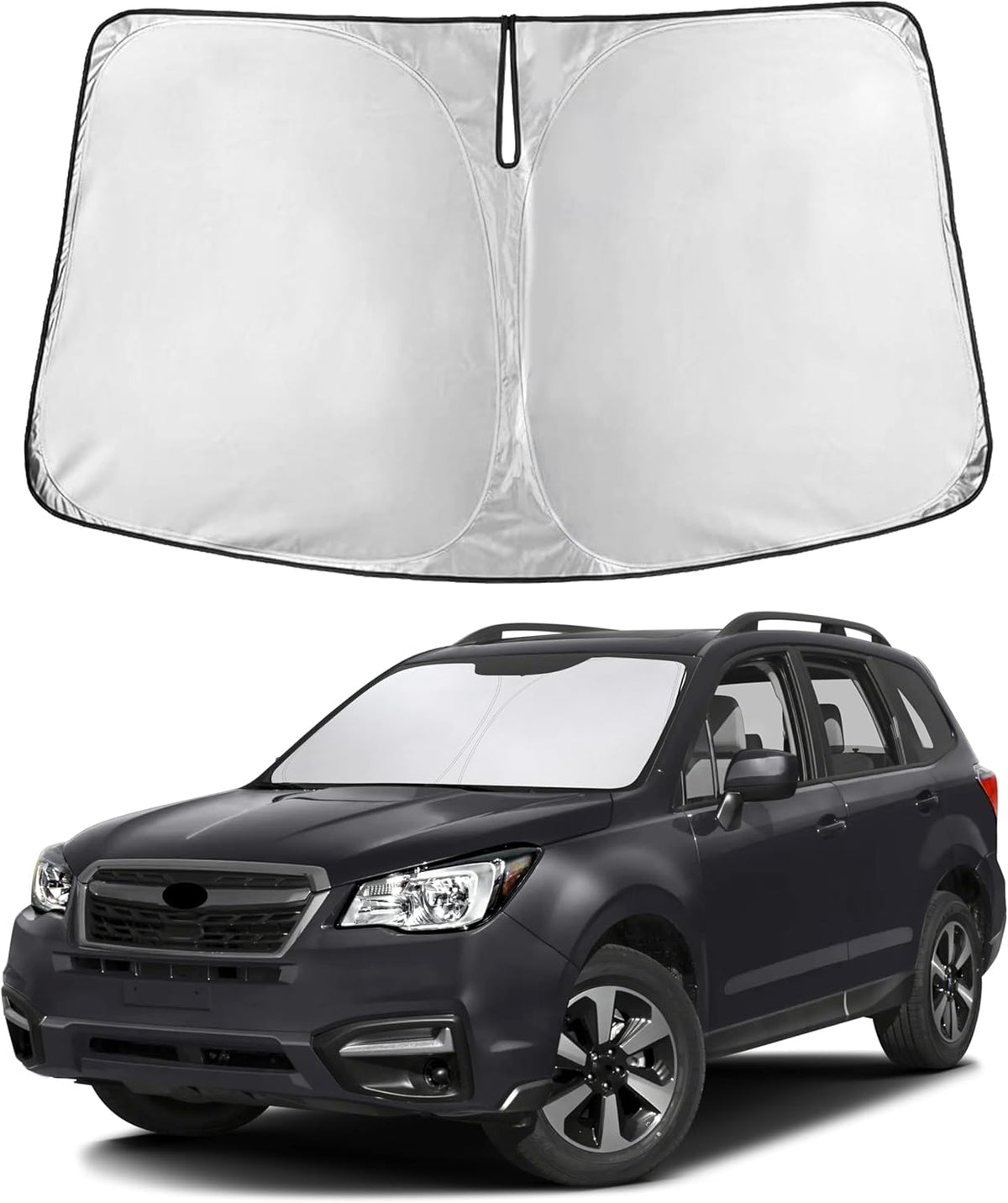 Windshield Sun Shade, Foldable Car Window Shades, 280T Visor Shade - Colors D