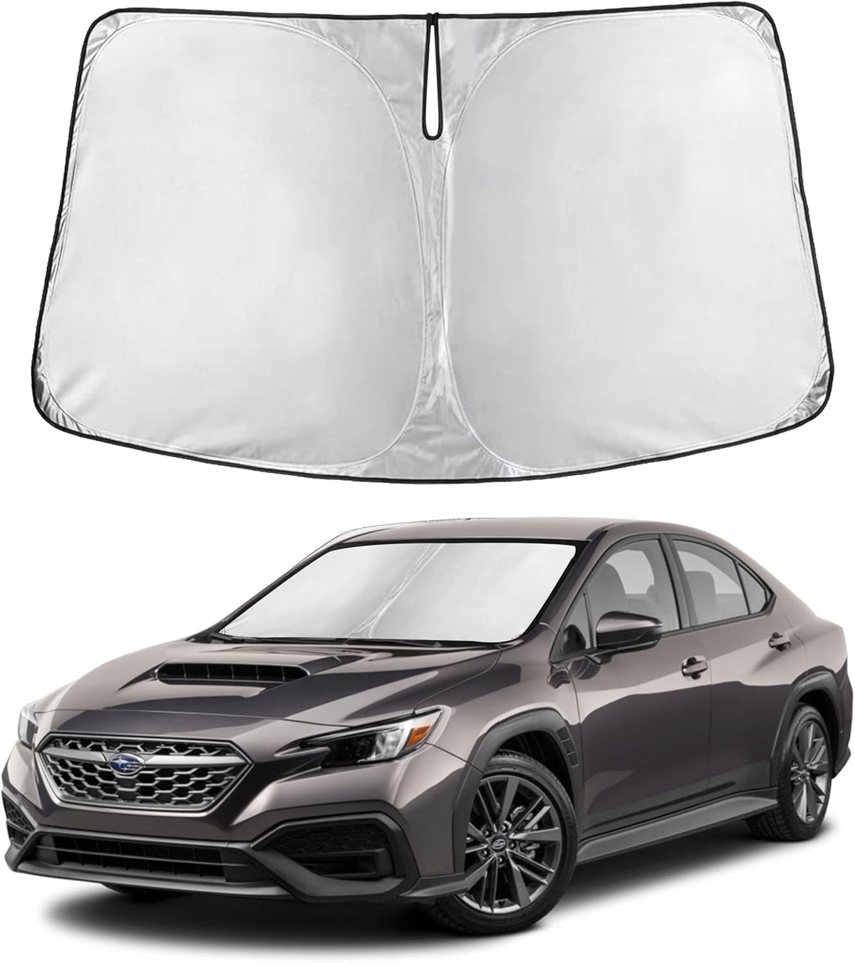 Windshield Sun Shade, Foldable Car Window Shades, 280T Visor Shade - Colors D