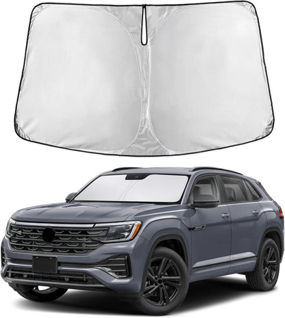 Windshield Sun Shade, Foldable Car Window Shades, 280T Visor Shade - Colors D