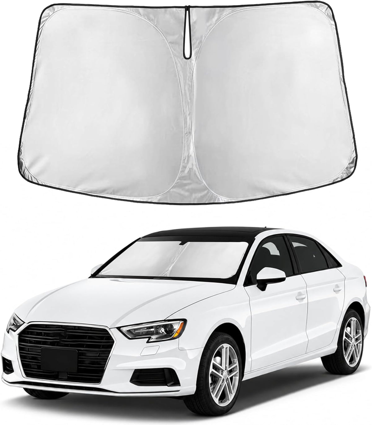 Windshield Sun Shade, Foldable Car Window Shades, 280T Visor Shade - Colors F