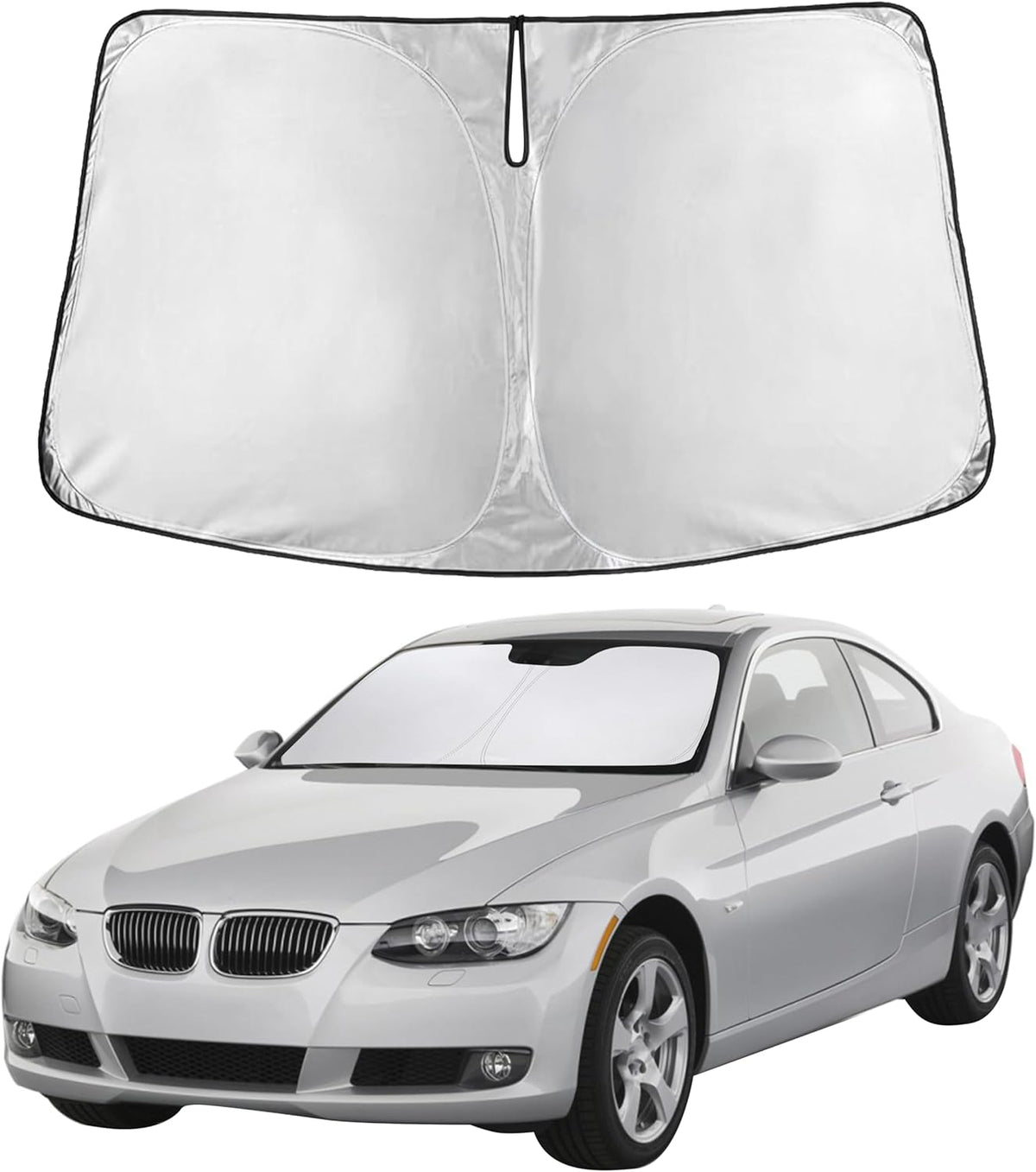 Windshield Sun Shade, Foldable Car Window Shades, 280T Visor Shade - Colors F