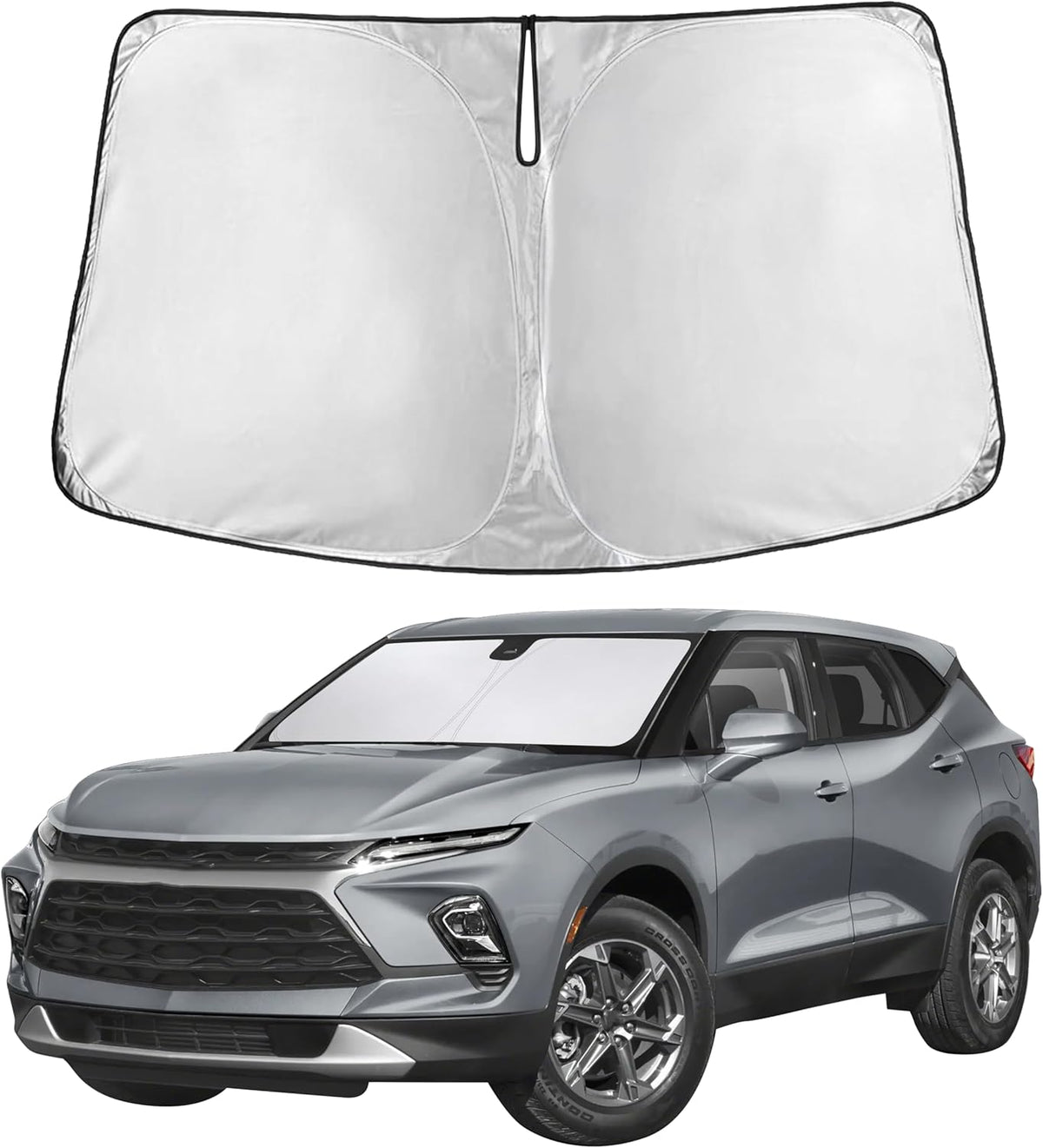 Windshield Sun Shade, Foldable Car Window Shades, 280T Visor Shade - Colors F
