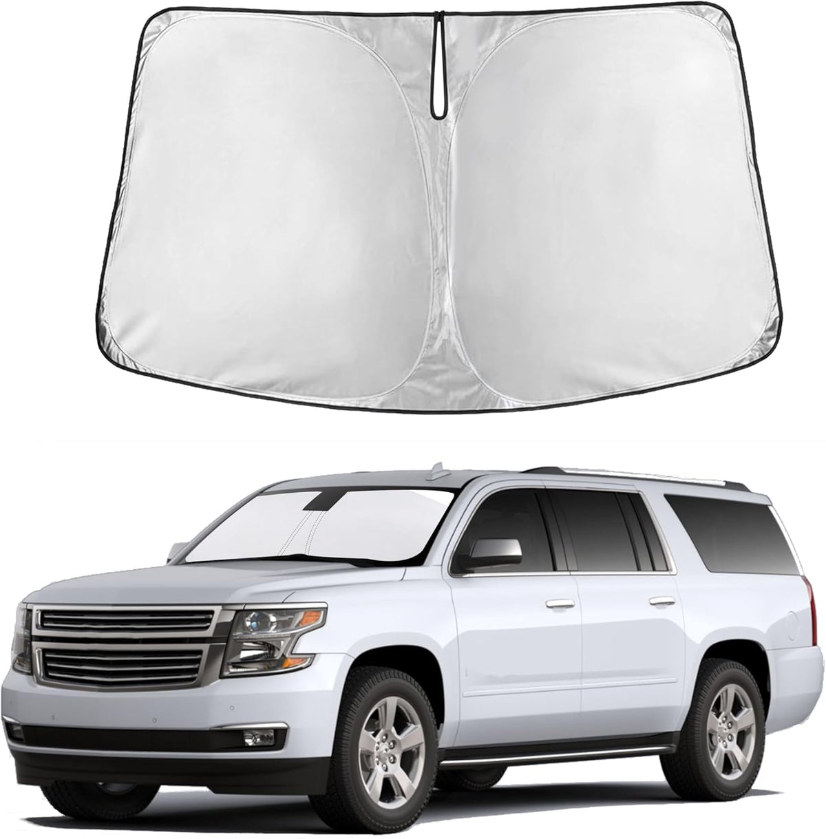Windshield Sun Shade, Foldable Car Window Shades, 280T Visor Shade - Colors F