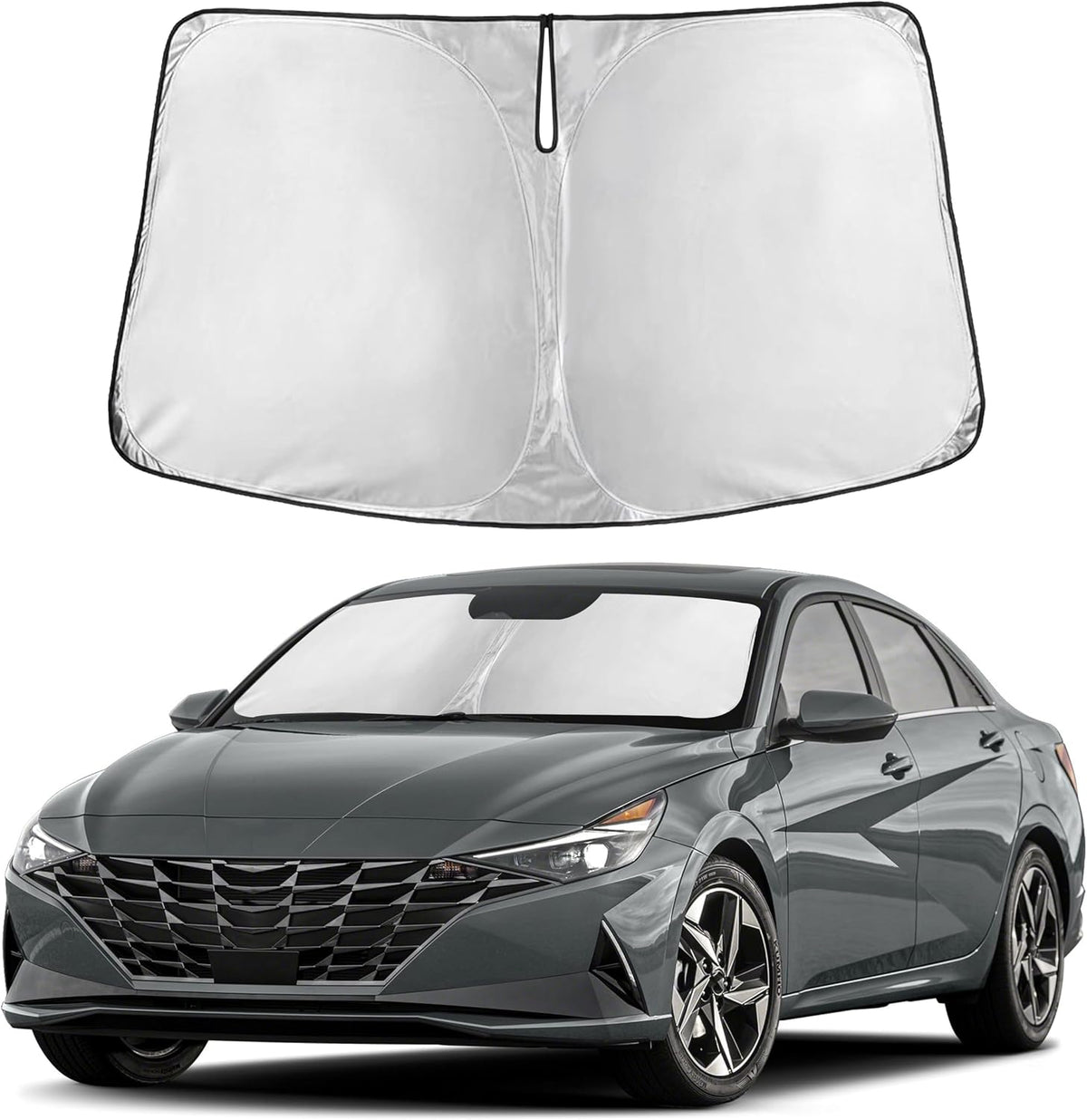 Windshield Sun Shade, Foldable Car Window Shades, 280T Visor Shade - Colors F