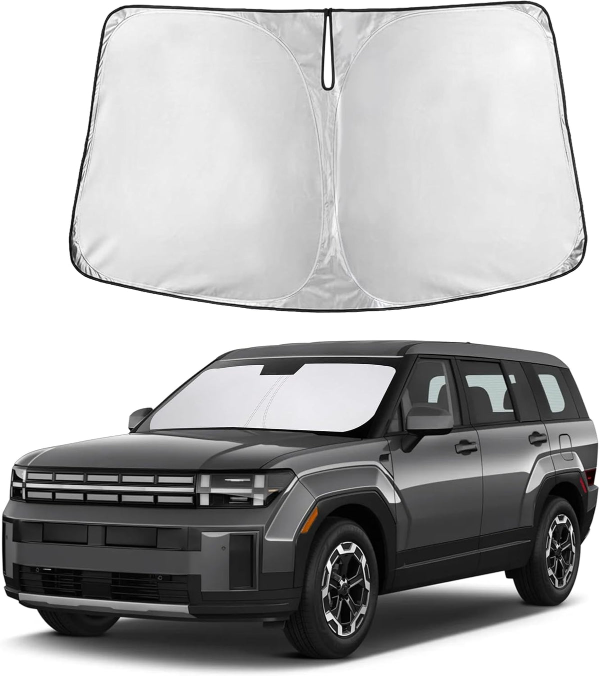 Windshield Sun Shade, Foldable Car Window Shades, 280T Visor Shade - Colors F