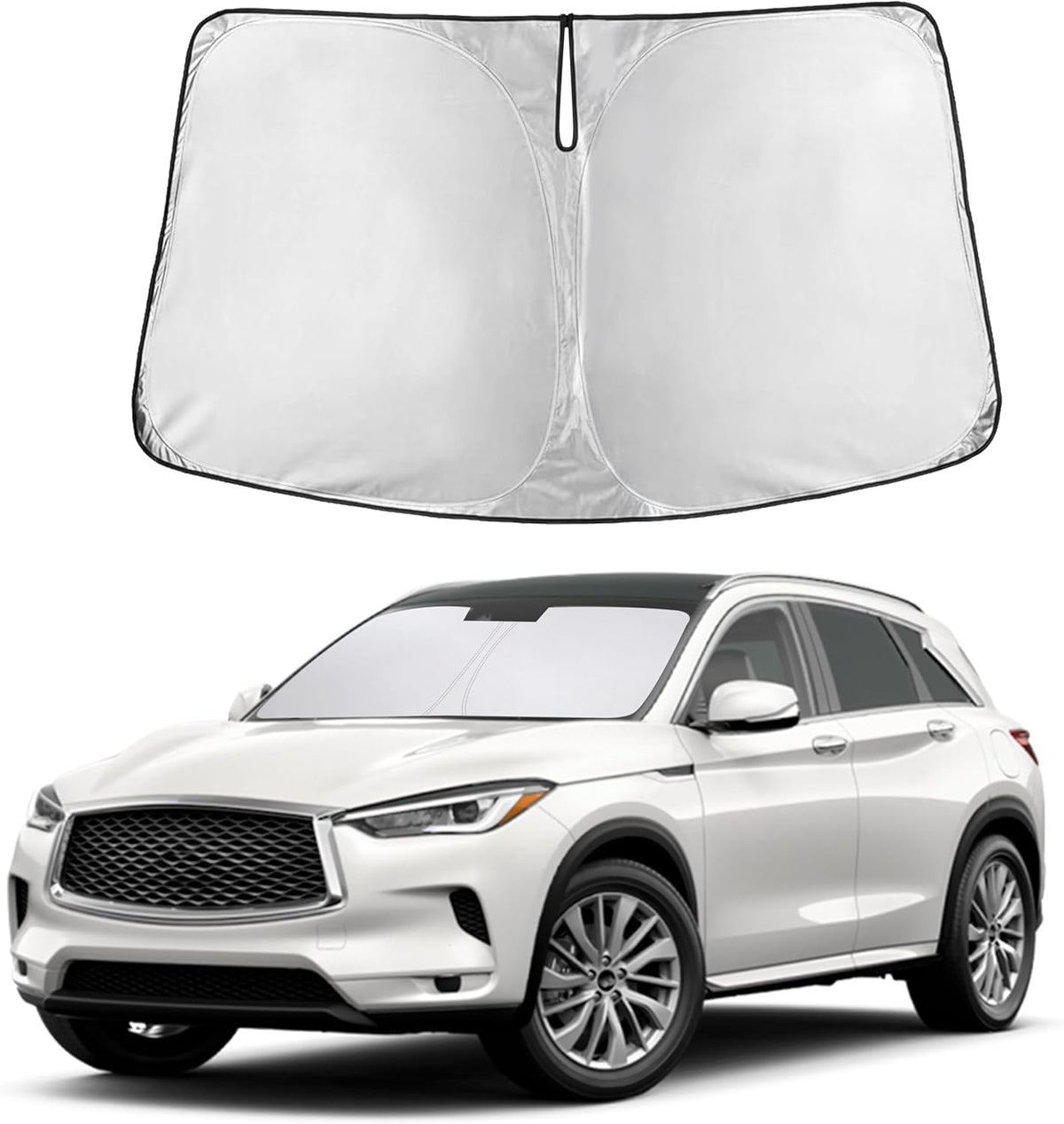 Windshield Sun Shade, Foldable Car Window Shades, 280T Visor Shade - Colors F