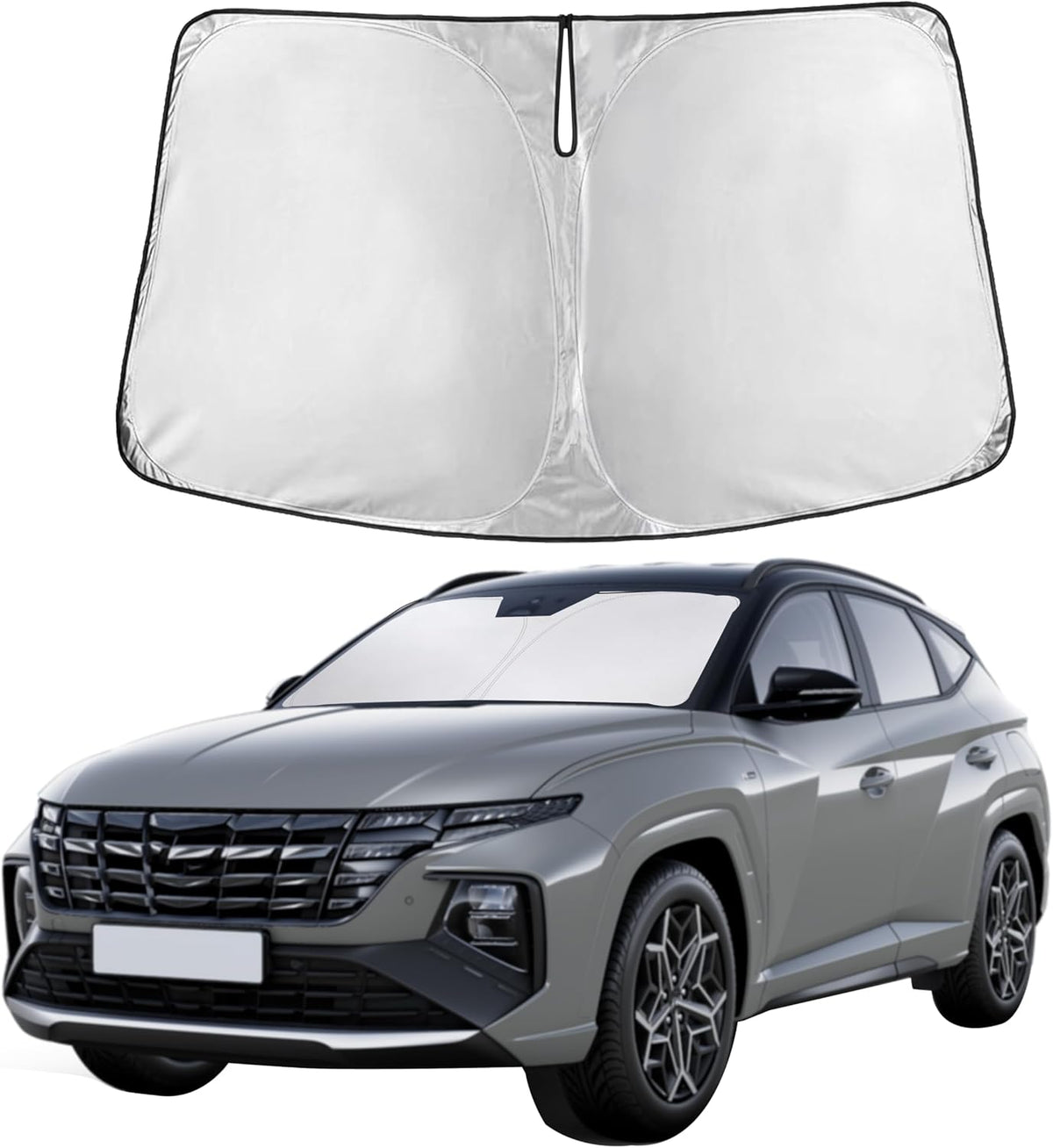 Windshield Sun Shade, Foldable Car Window Shades, 280T Visor Shade - Colors F