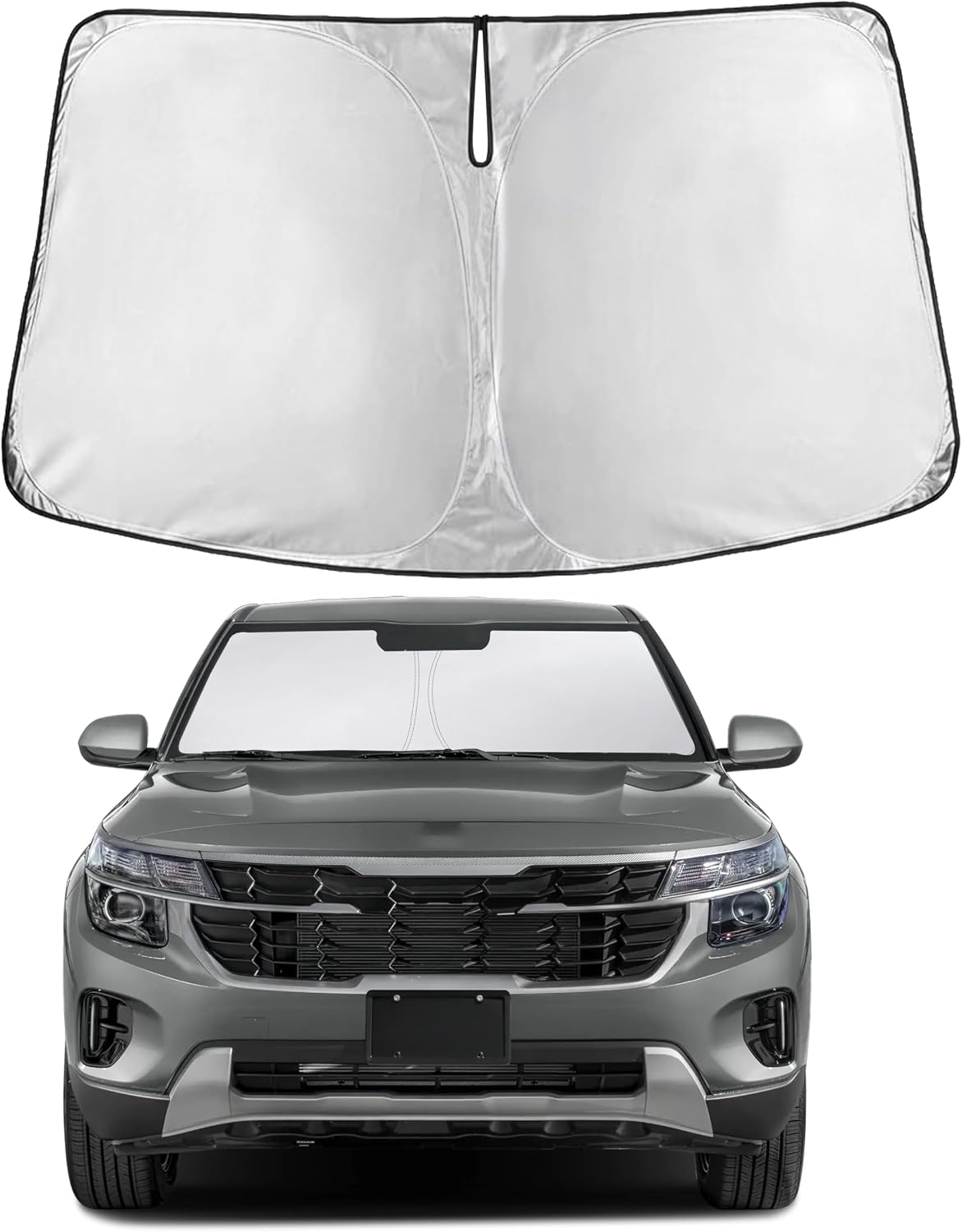 Windshield Sun Shade, Foldable Car Window Shades, 280T Visor Shade - Colors F