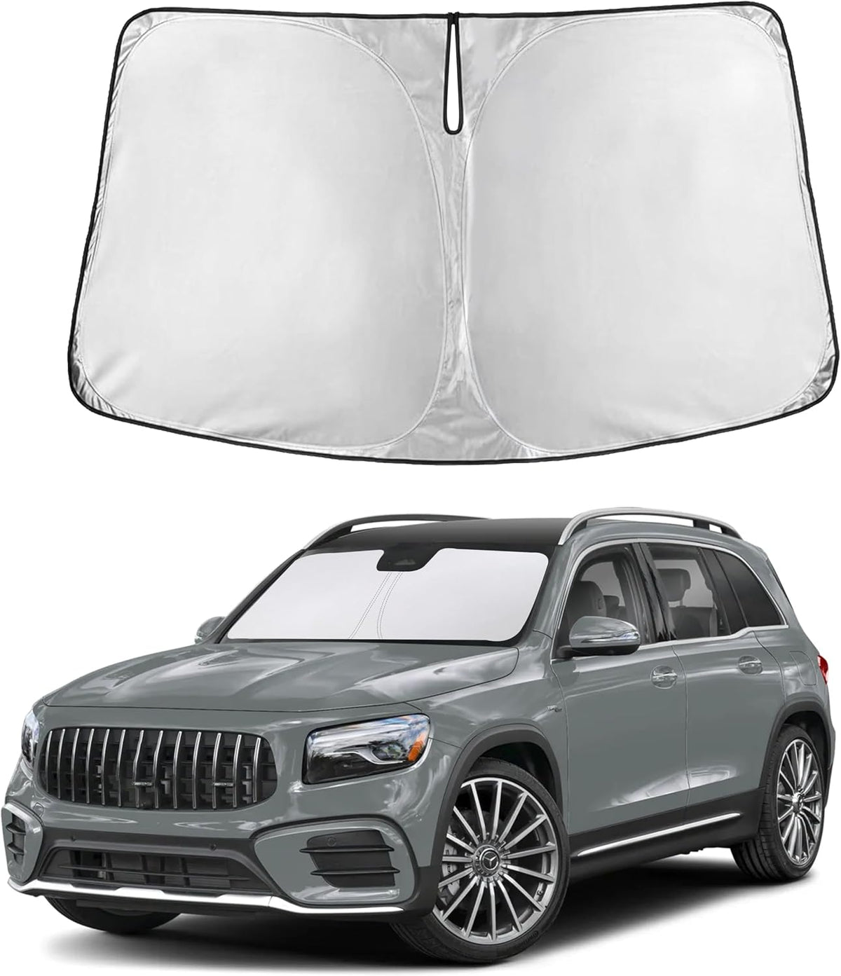 Windshield Sun Shade, Foldable Car Window Shades, 280T Visor Shade - Colors F