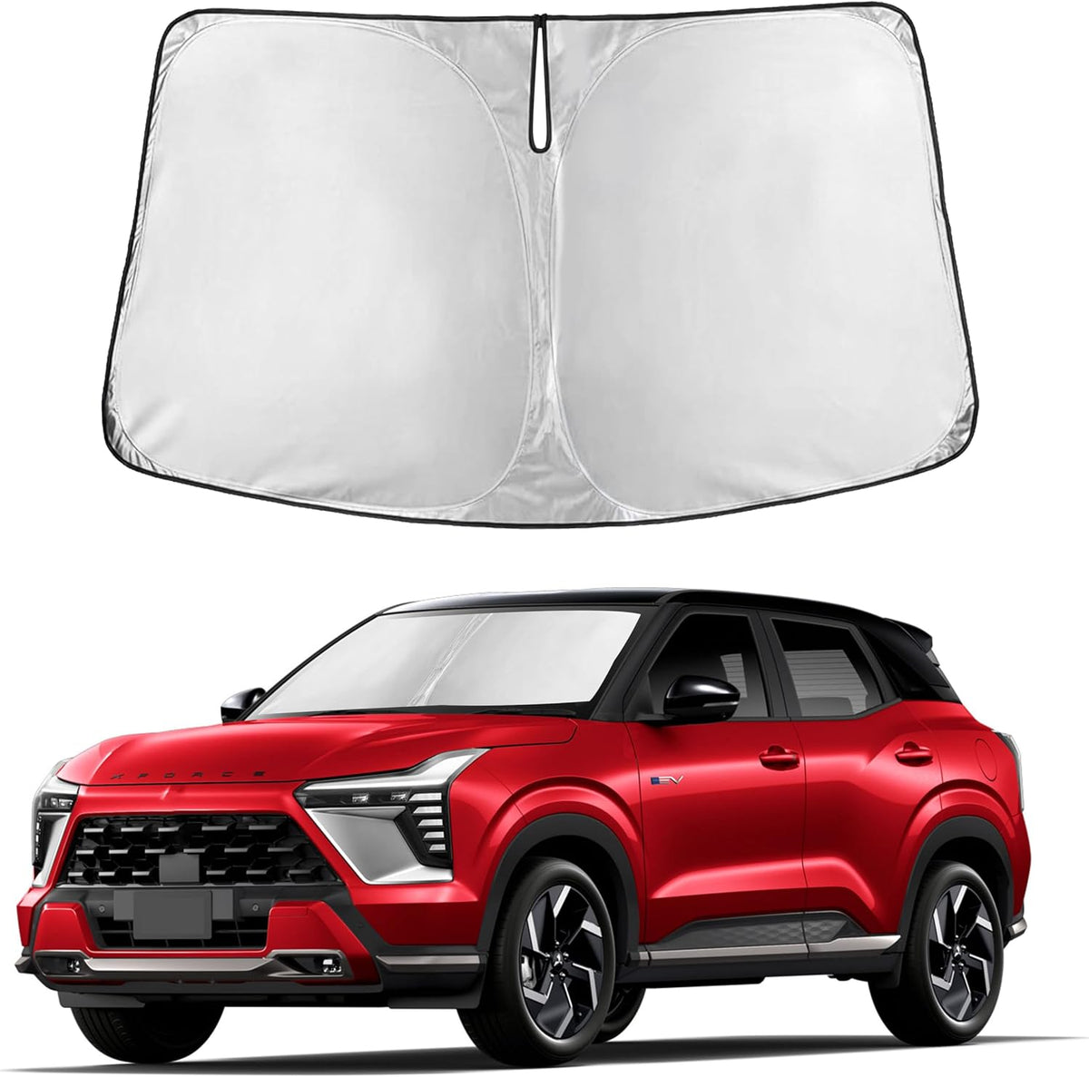 Windshield Sun Shade, Foldable Car Window Shades, 280T Visor Shade - Colors F