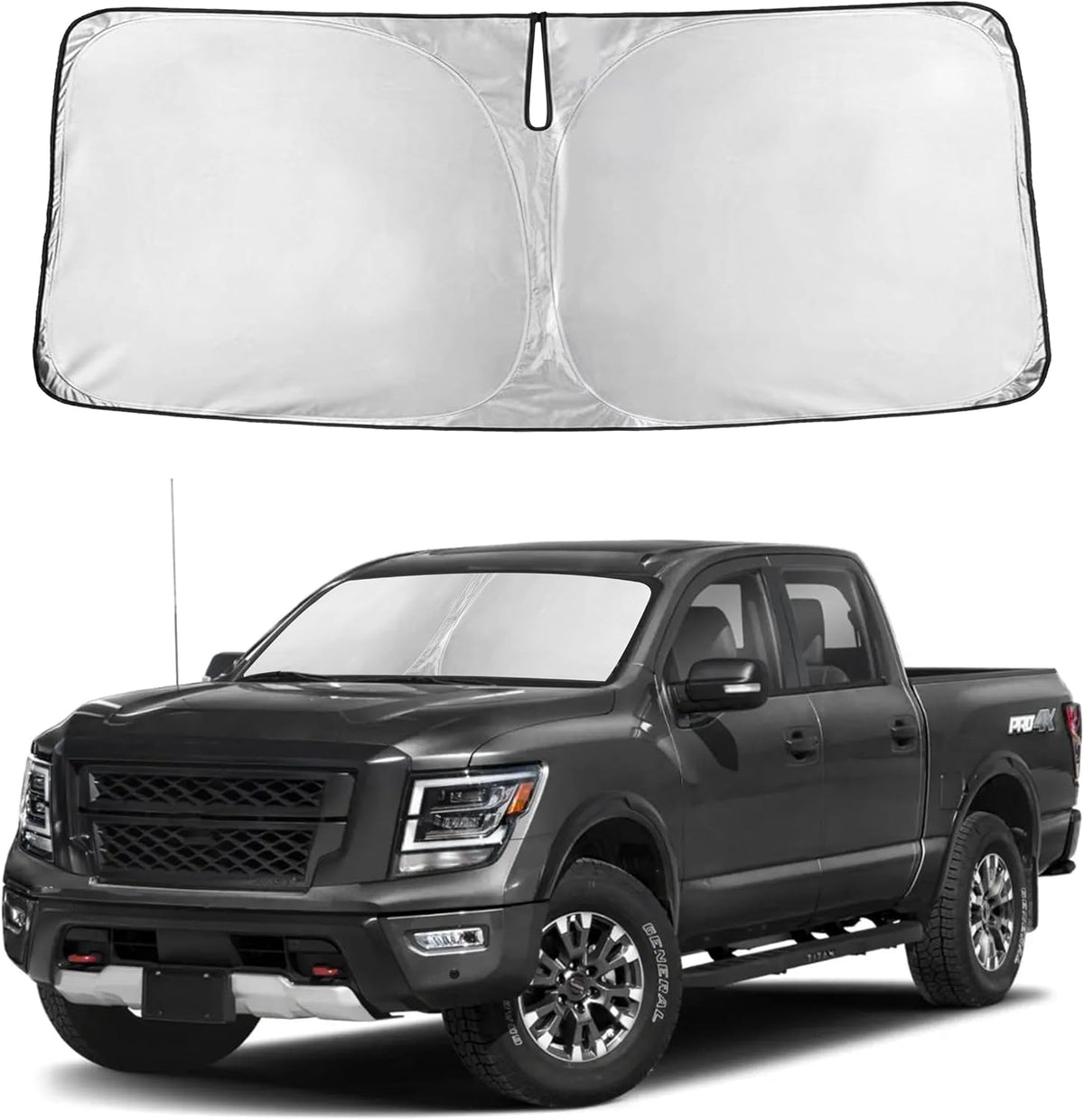 Windshield Sun Shade, Foldable Car Window Shades, 280T Visor Shade - Colors F