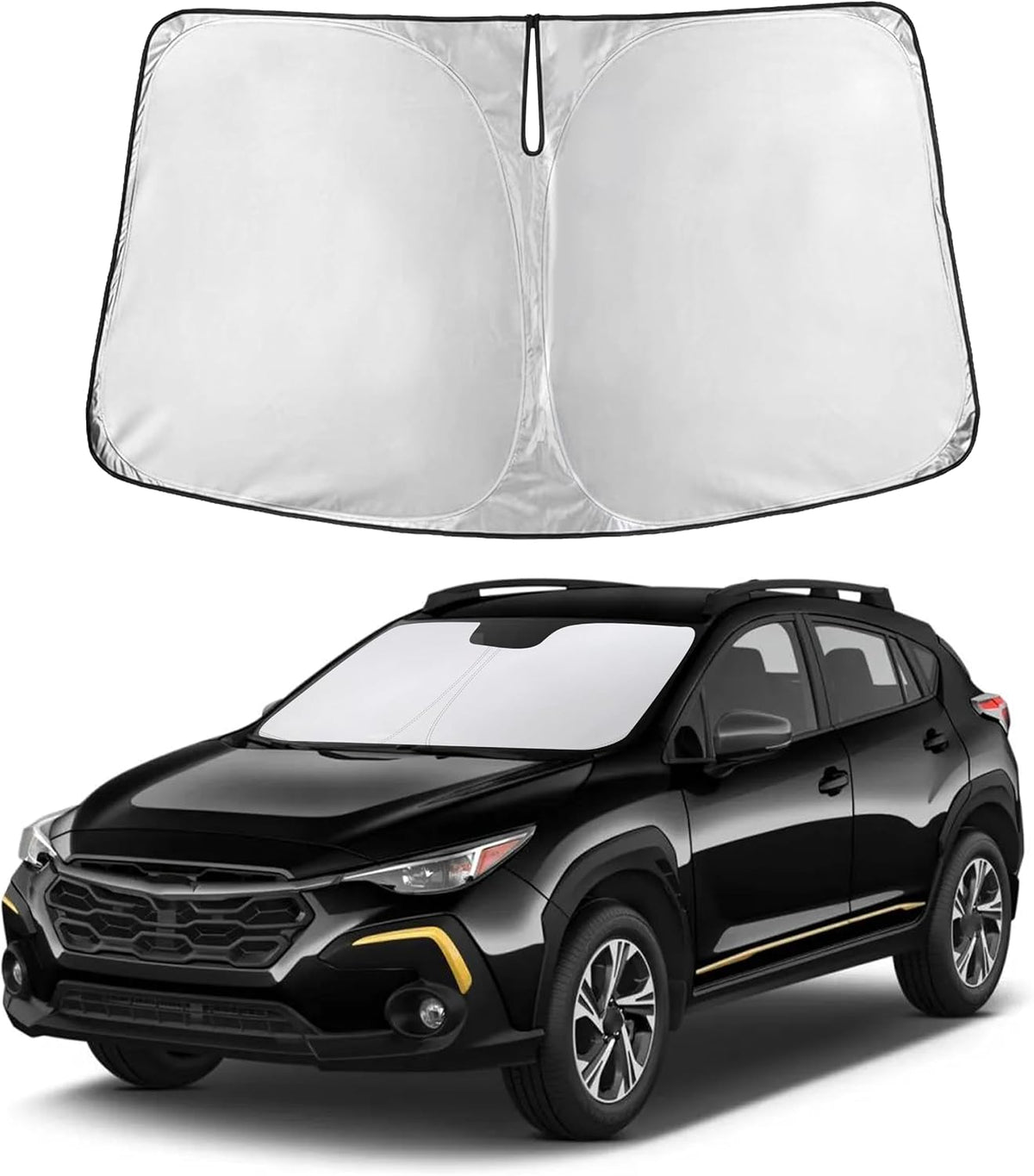 Windshield Sun Shade, Foldable Car Window Shades, 280T Visor Shade - Colors F