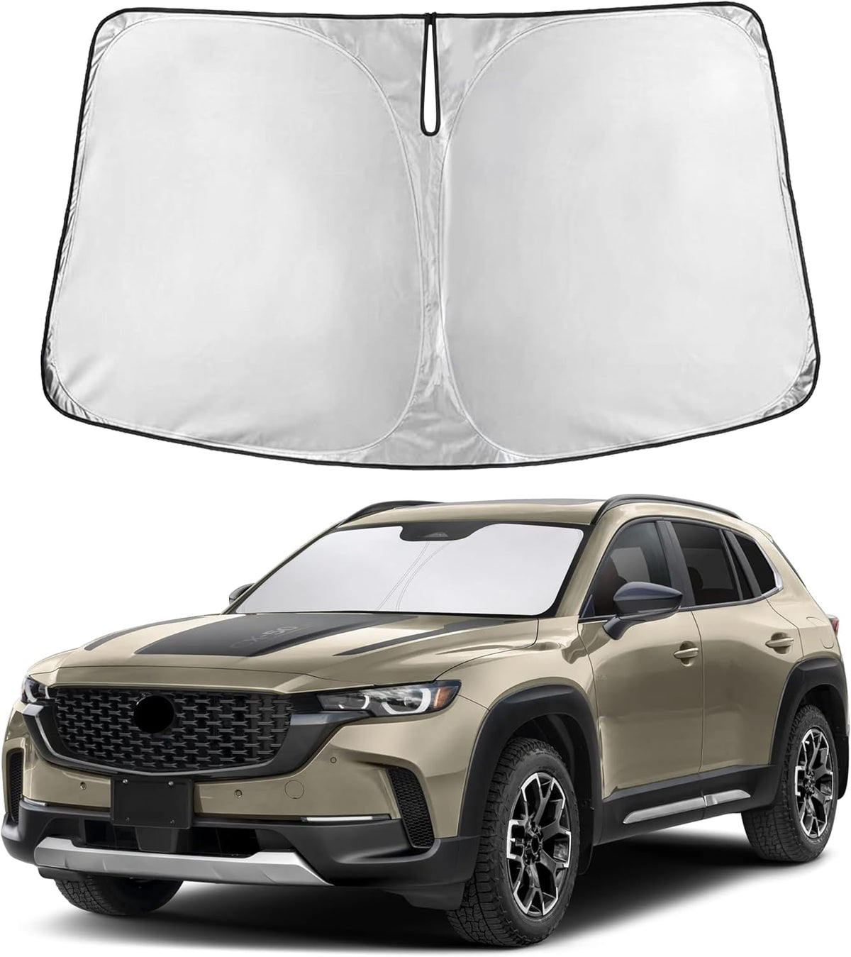 Windshield Sun Shade, Foldable Car Window Shades, 280T Visor Shade - Colors F