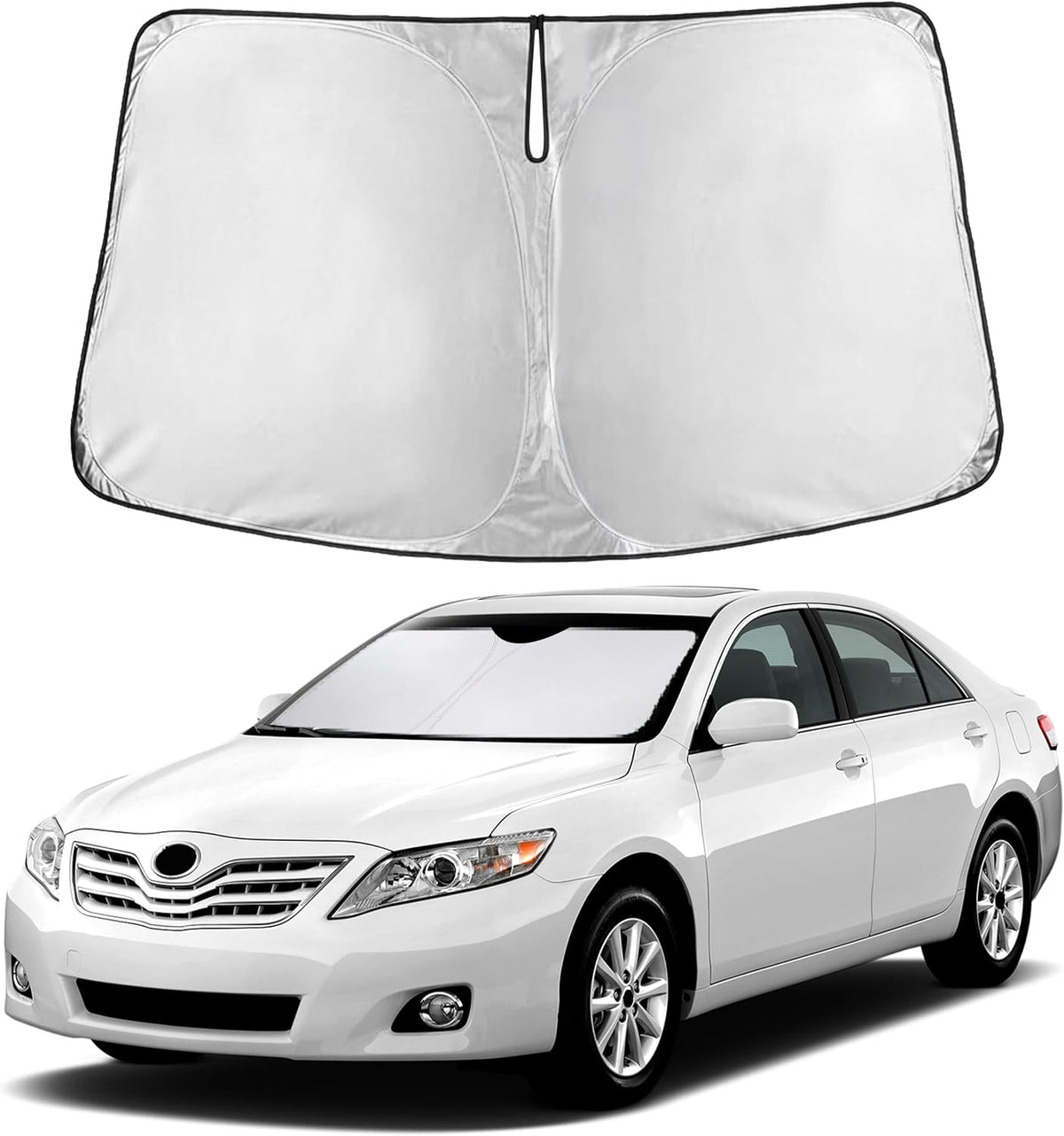 Windshield Sun Shade, Foldable Car Window Shades, 280T Visor Shade - Colors F